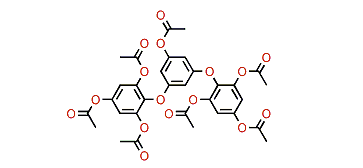 1-Acetoxy-3,5-bis(2,4,6-triacetoxyphenoxy)-benzol